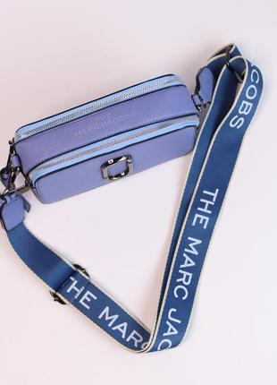 Сумочка logo blue, сумка кроссбоди, кросс боди голубая, клатч марк джейкобс кросс-боди3 фото