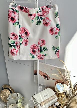 🌹женская юбка молочная в разы retro&amp;icone