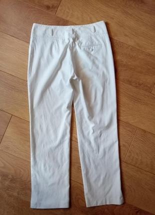 Фактурные белые брюки mark aurel2 фото