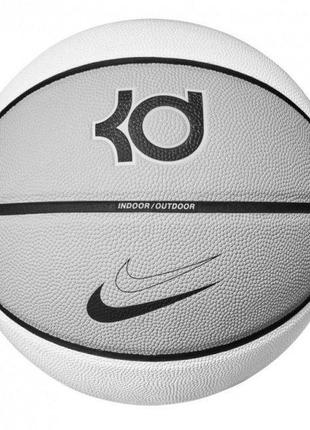 М'яч баскетбольний nike all court 8p k durant deflated summit white/grey fog/black/black р7 (n.100.711.113.07)