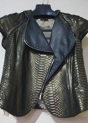 Куртка кожа кожаная питон оригинал fendi2 фото
