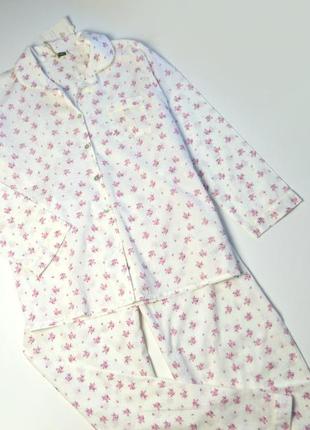 Красивая хлопковая пижама кофта и штаны3 фото