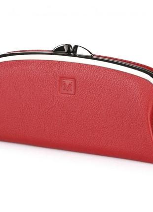 Гаманець шкіряний на поцілунок vermari 9962-1806 red