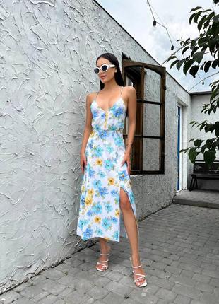 Сарафан в цветочный принт