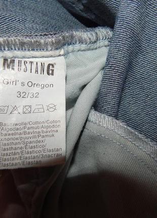 Джинси фірмові жіночі mustang girls oregon 32/32 eur 50 ukr 026ds (у зазначеному розмірі, тільки 1 шт.)8 фото