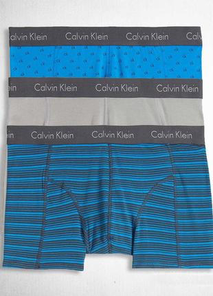 Трусы боксеры (комплект 3 шт.) calvin klein boxer stretch bgs