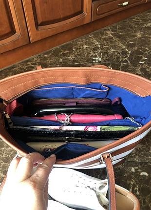 Сумка шоппер в полоску 48:30 см8 фото