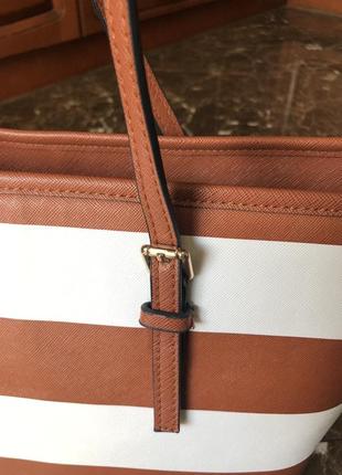 Сумка шоппер в полоску 48:30 см5 фото