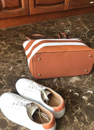 Сумка шоппер в полоску 48:30 см2 фото