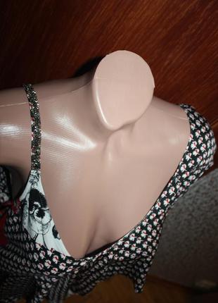 Блуза в клітинку чорно-червона next4 фото