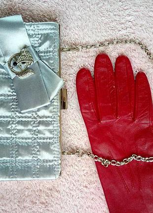 Клатч сумочка серебристая