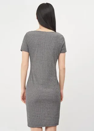 Сіра сукня у рубчик від hm3 фото