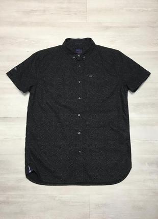 Premium superdry indigo loom oxford фирменная мужская рубашка кэжуал по типу diesel