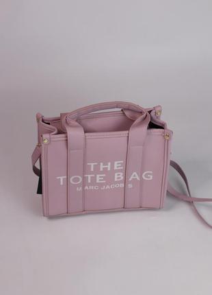 Сумочка в стиле marc tote bag lilac розовая, лиловая, сумка шоппер2 фото