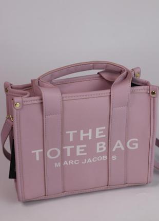 Сумочка в стиле marc tote bag lilac розовая, лиловая, сумка шоппер1 фото