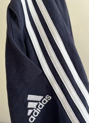 Шорти adidas чоловічі трикотажні сині originals 3 stripes3 фото