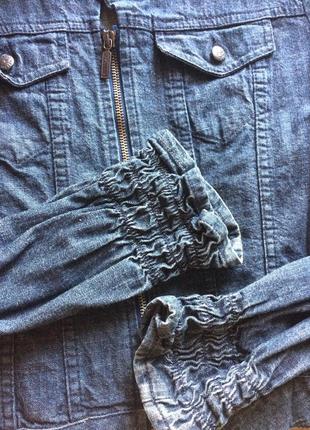 Оригинальная джинсовая куртка diesel на молнии1 фото
