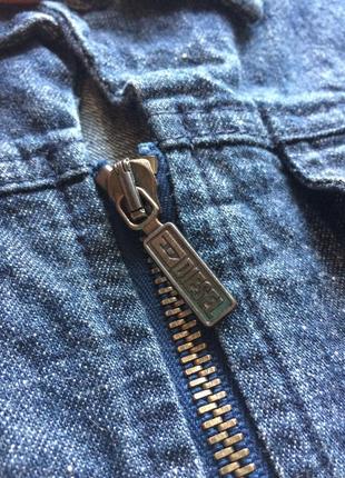 Оригинальная джинсовая куртка diesel на молнии4 фото