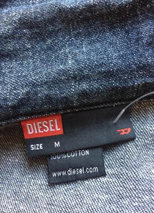 Оригинальная джинсовая куртка diesel на молнии9 фото