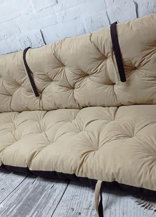 Матраси на качелю, вуличні меблі, диван з піддонів2 фото