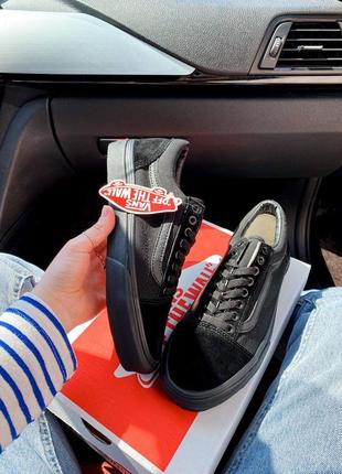 Стильные кеды унисекс vans old skool black чёрные 36-45 р9 фото