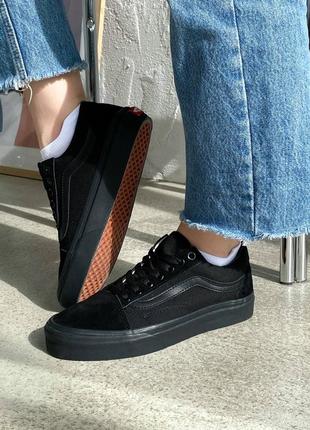 Стильные кеды унисекс vans old skool black чёрные 36-45 р