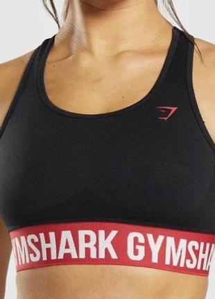 Шикарный плотный спортивный топ батал с логотипом gymshark 💜💖💜2 фото