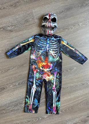 Карнавальный костюм скелет 3 4 года на хеловин1 фото