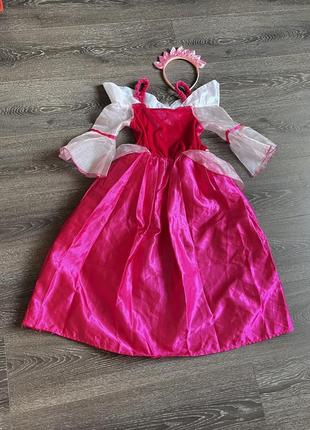Карнавальное платье принцесса аврора 5 6 лет6 фото