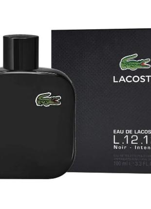 Мужская туалетная вода eau de lacoste l.12.12 noir intense 100 мл