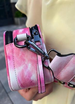 Женская маленькая разноцветная сумка, marc jacobs logo из экокожи люксового качества4 фото