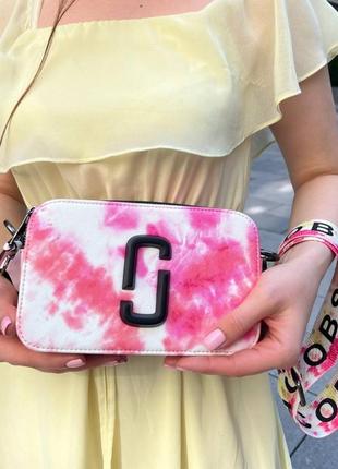 Жіноча маленька різнокольорова сумка, marc jacobs logo з екошкіри люксової якості