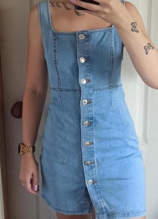 Джинсовое платье