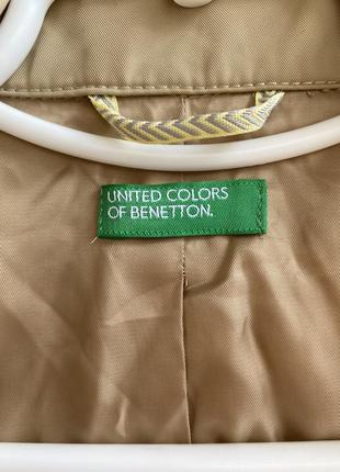 Бежевый тренч united colors of benetton3 фото