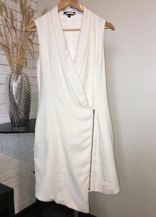Белое платье-жакет missguided