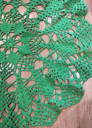 Салфетка вязанная крючком 62см