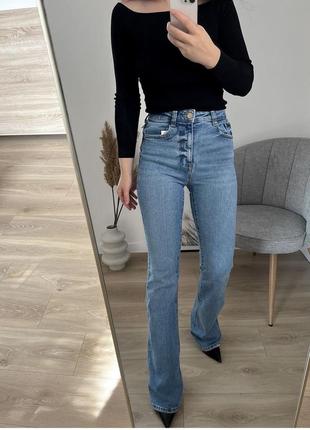 Женские джинсы zara flare клеш новая коллекция