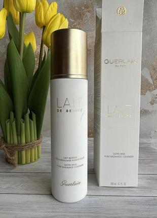 Очищувальне молочко для обличчя guerlain lait de beaute satin milk pure radiance cleanser