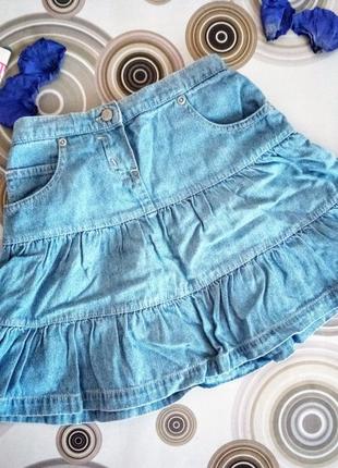 Джинсова спідничка girl2girl/ джинсовая юбка со шляркой
