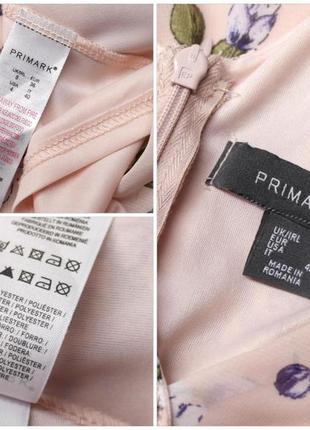 Резерв!!! брендове ніжне шифонове плаття міні "primark" з квітковим принтом. розмір uk8/eur36.7 фото