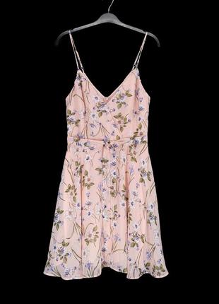 Резерв!!! брендове ніжне шифонове плаття міні "primark" з квітковим принтом. розмір uk8/eur36.4 фото