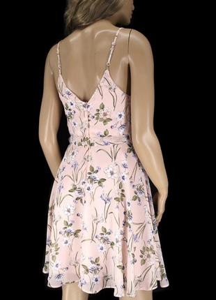 Резерв!!! брендове ніжне шифонове плаття міні "primark" з квітковим принтом. розмір uk8/eur36.5 фото