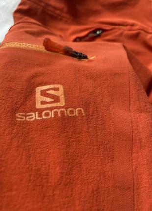 Оранжевые спортивные шорты велосипедки salomon clima wind9 фото