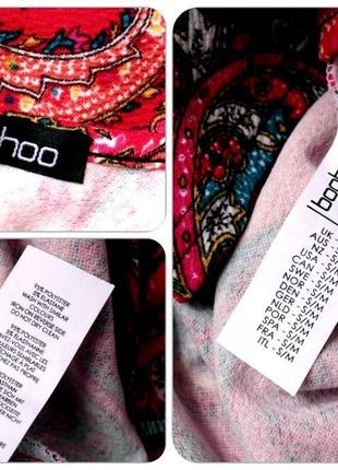 Брендовое платье, сарафан мини "boohoo" с узором. размер s/m.6 фото