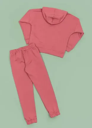 Спортивный костюм для дівчаток 6650 рожевий пума2 фото