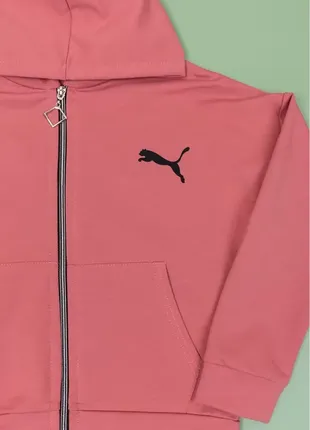 Спортивный костюм для дівчаток 6650 рожевий пума3 фото