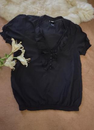 Черная красивая блузка рубашка