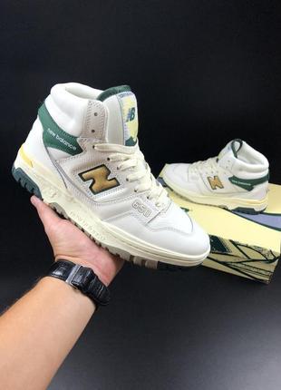 Осінні шкіряні кросівки new balance 650 / топові жіночі кросівки для міста / кроссовки женские для города3 фото