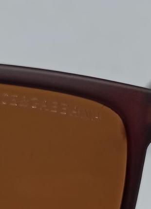 Очки в стиле dolce & gabbana мужские солнцезащитные коричневые матовые поляризированые9 фото