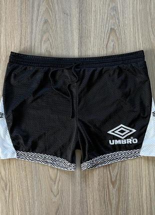 Мужские винтажные спортивные сетчатые шорты umbro training